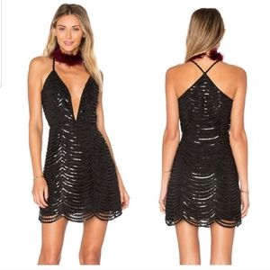 Saylor Holland black sequin dress